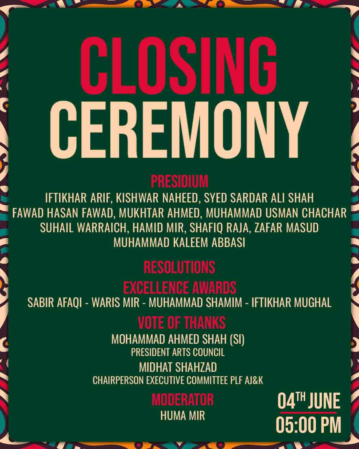 Closing Ceremony